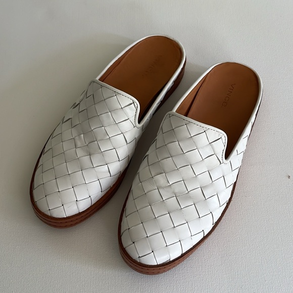 Vince Canella Woven Leather Mules - Picture 6 of 11